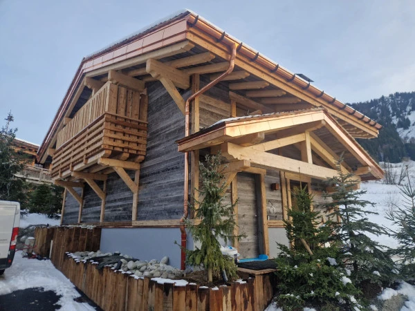 Construction chalet vieux bois 